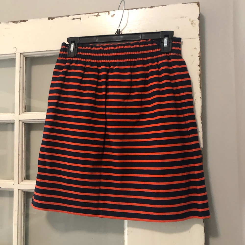 NWT J. Crew Striped Skirt